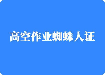 操欧美丝袜骚逼高空作业蜘蛛人证